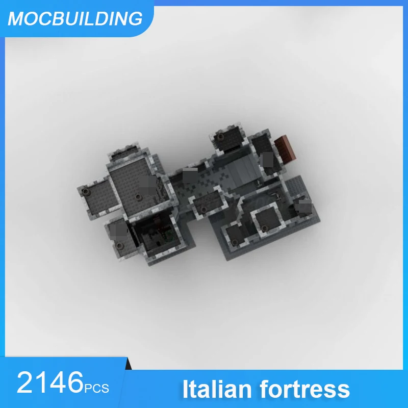

MOC Building Blocks DIY Assemble Bricks Italian Fortress Castle Model Architecture Educational Creative Xmas Toys Gifts 2146PCS