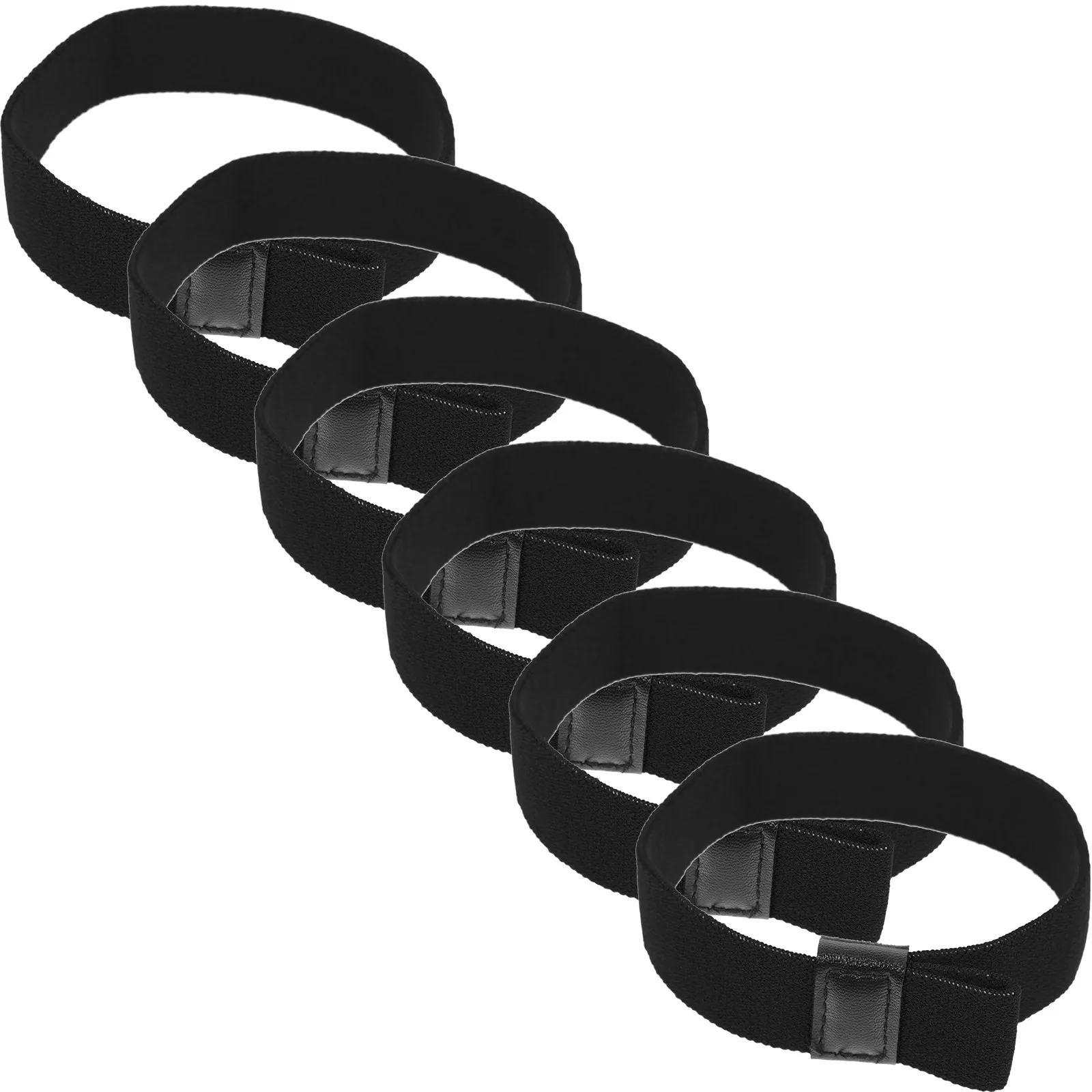 6 pcs Bands Elastic Rubber Office Halloween Christmas New Year Elastic Band For Lunch Box Elastic Strap Black Elastic Band Bento
