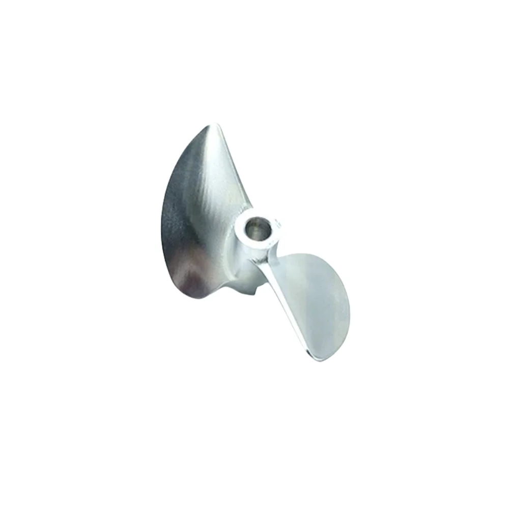 FATJAY RC barco aleación de aluminio hélice de 2 aspas 4MM bayoneta CW CCW par Universal para barcos RC de carreras sin escobillas
