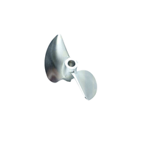 FATJAY RC Boat Aluminum Alloy 2-blade Propeller 4MM Bayonet CW CCW Pair Universal for Brushless Racing RC Boats