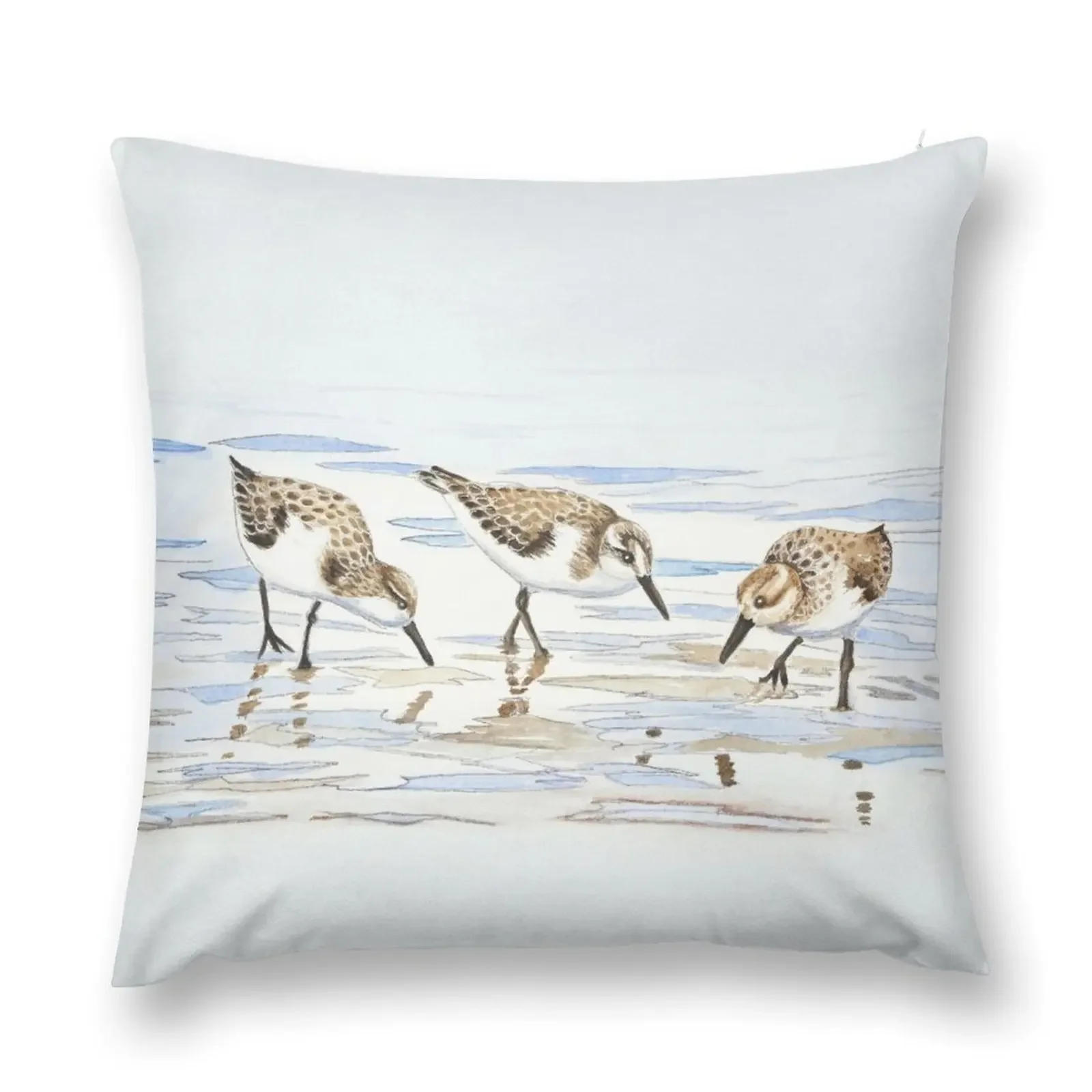 Sandpipers Throw Pillow Decorative Cover For Living Room christmas ornaments 2025 pillow