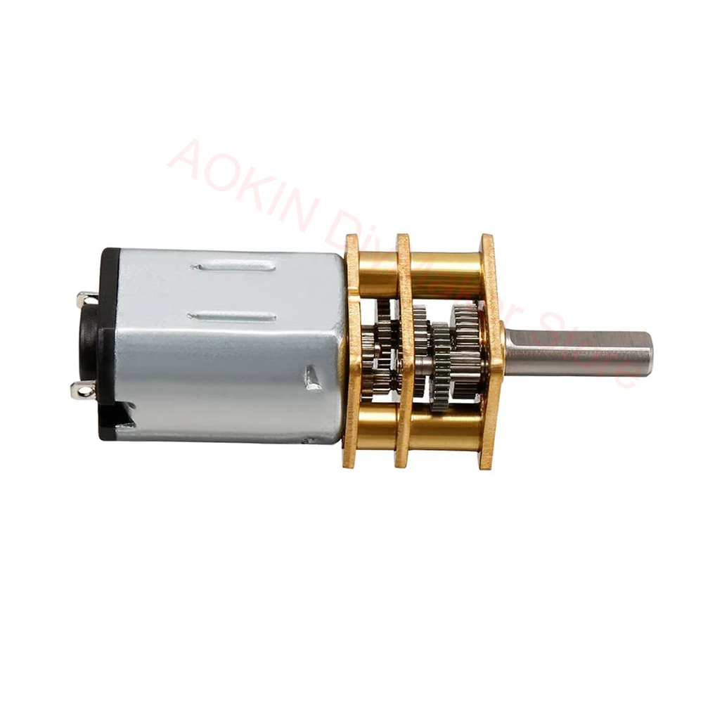 Motor Roda Gigi Mikro Metal Mini DC 6V N20 dengan Roda Gigi Motor DC 200RPM