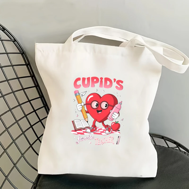 Cupid Heart Teacher Pencil Book Apple Water Bottle Checkered Floor Iron on Patches Cupid Heart Heat Transfer Sticker dtf