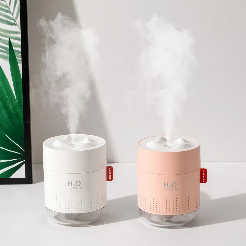 500ML Portable Mini Humidifier White Snow Mountain Air Humidifier Ultrasonic USB Diffuser Aromatherapy Humidificador for Home