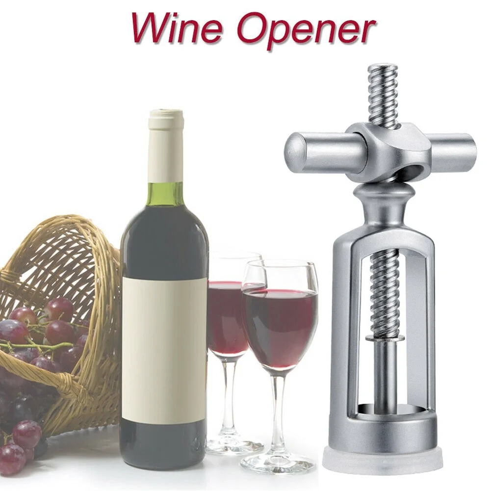 Restaurant KTV Bar Tools Wine Bottle Opener Stainless Steel Corkscrew Leverage Home Durable Vintage Practical Portable Hotel - view 6