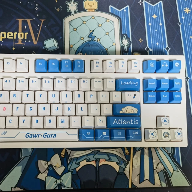 キーボード Gawr Gura GMK Keycap Set + Novelties Set Gawr Gura GMK Keycap Set + Novelties Set(Gmk - Etsy)
