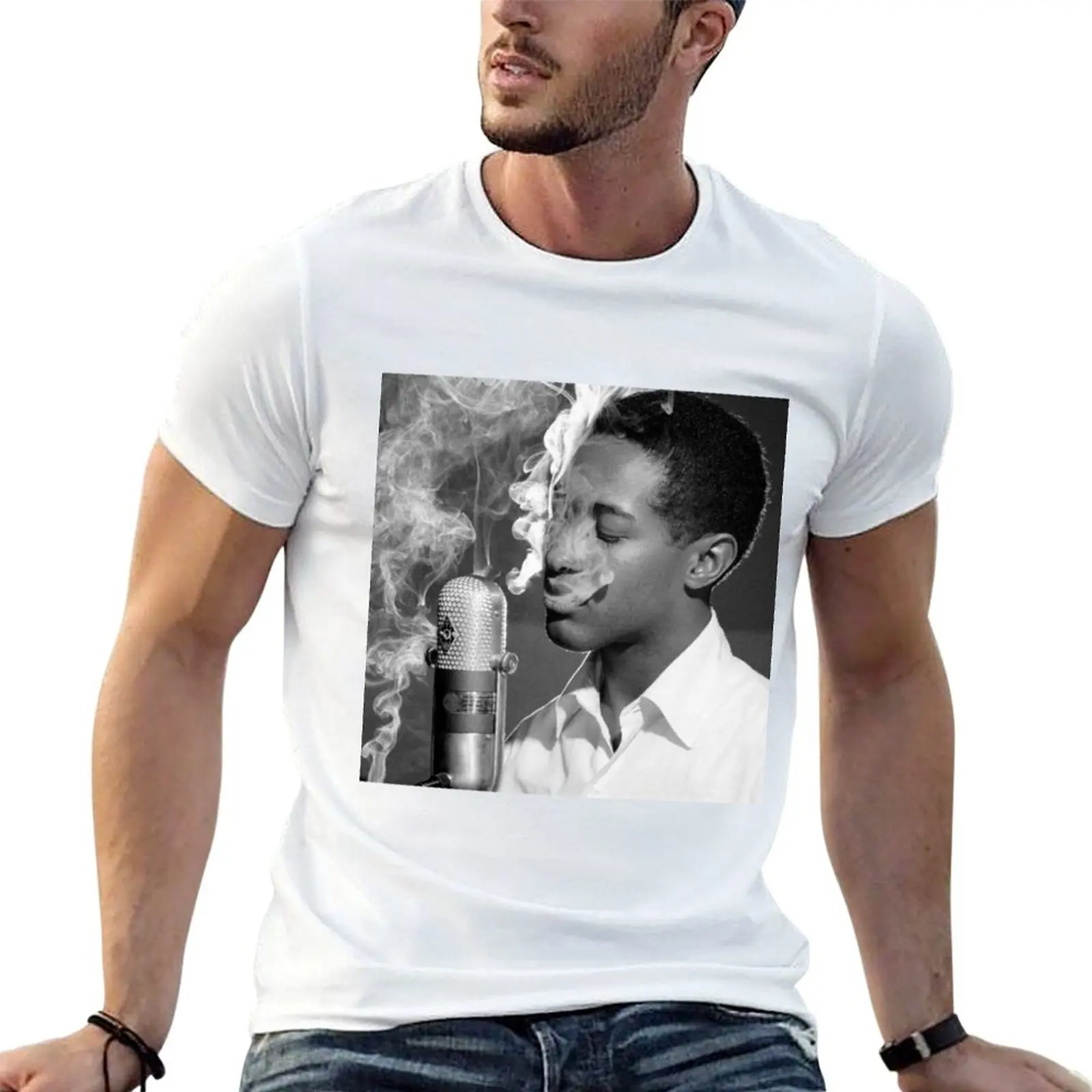 Sam Cooke T-Shirt Non-Shrink Basic Cotton T-Shirt