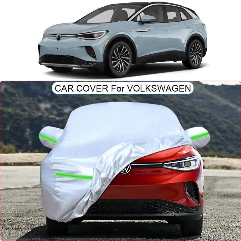 Car Thicken Cover Rain Snow Waterproof For Volkswagen Atlas Teramont ID.4 ID.5 ID.6 TAOS TAYRON T-CROSS TIGUAN TOUAREG T-ROC
