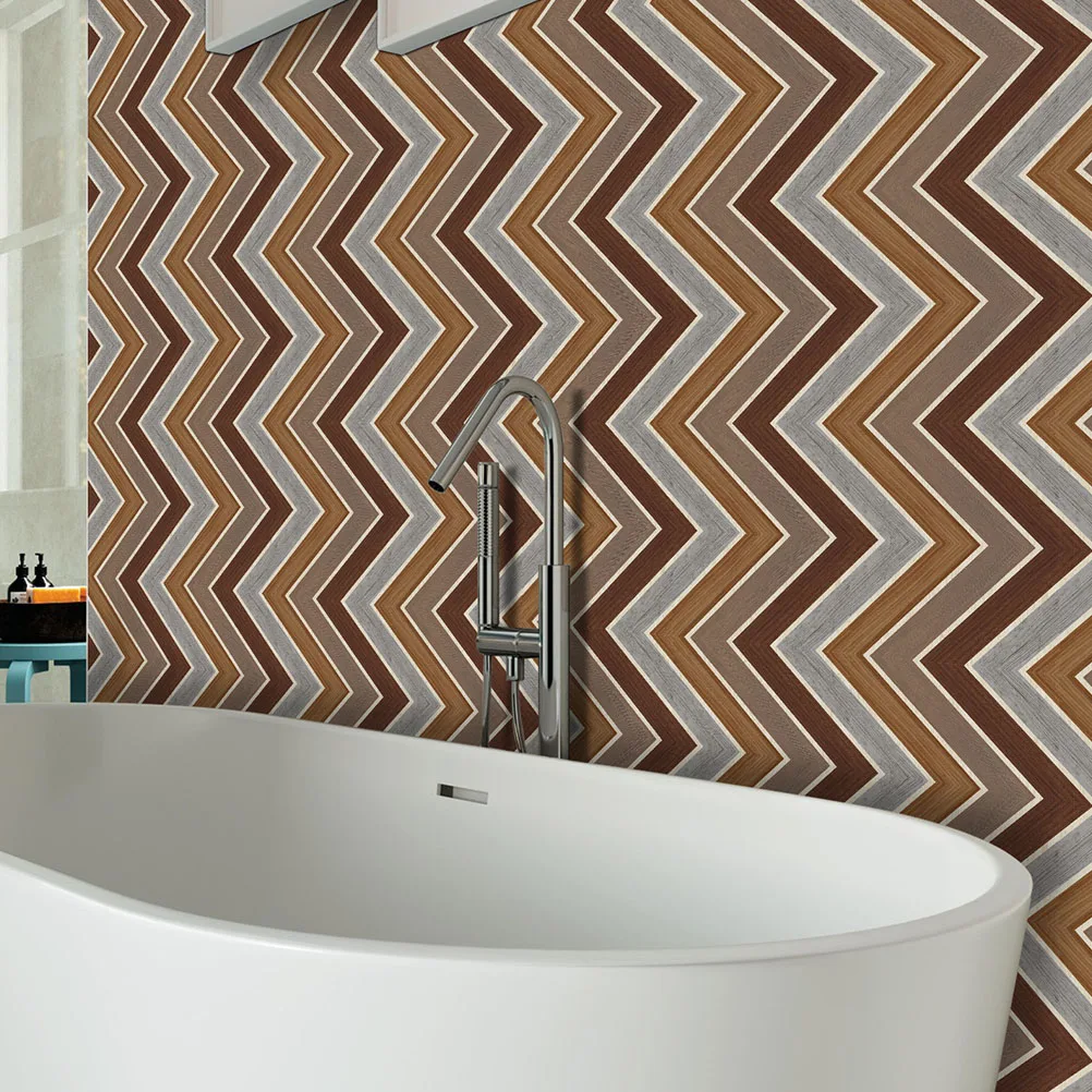 

5pcs Floor Stickers Waterproof PVC Tile Decals Peel Stick Flooring Decorative Office Kitchen Bathroom DIY Multifunctional Easy