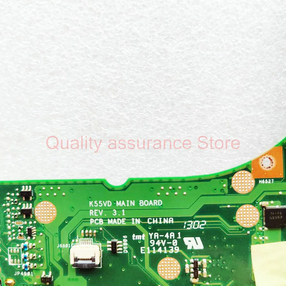 K55VD For ASUS K55VD A55V R500V K55V A55VD Laptop motherboard GT610M / 2GB Notebook Mainboard REV.3.1 SLJ8E N13M-GE1-S-A1 DDR3