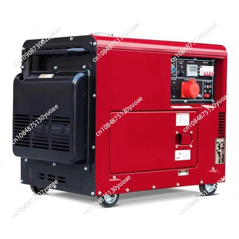 

ALL COPPER 5/6/8/10/12kVA Silent Diesel Generator Air-Cooled Portable Power Station for Camping/Construction Backup Power Supply