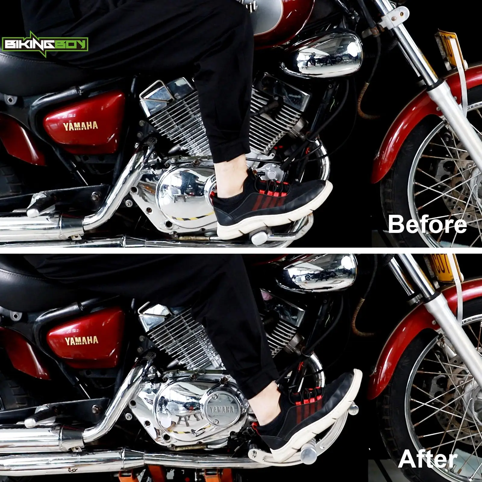 BIKINGBOY Forward Control Virago XV125 97-23 XV250 89-23 02 03 04 05 06 XV400 91 92 93 94 XV535 87-01 XV750 81-98 XV1100 86-99