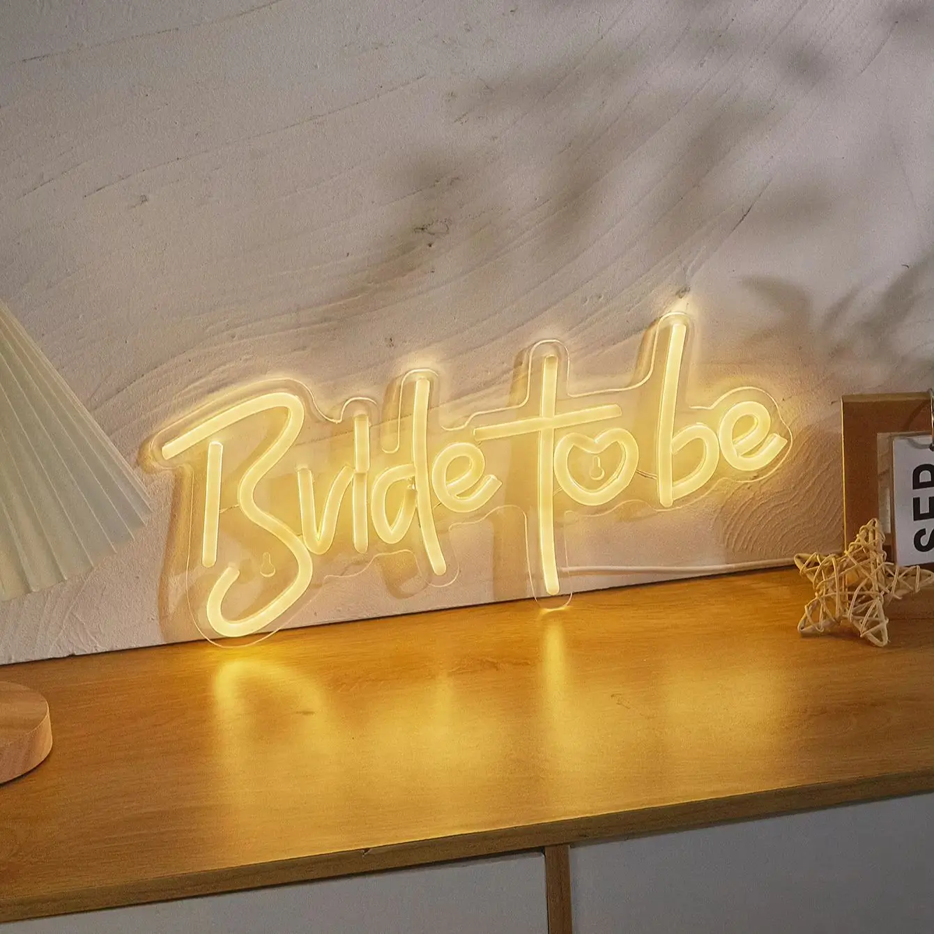 Chi-buy LED Neon Bride to Be USB Powered Neon Signs Night Light 3D Wall Art Bedroom Living Room Decor Lamp Signs