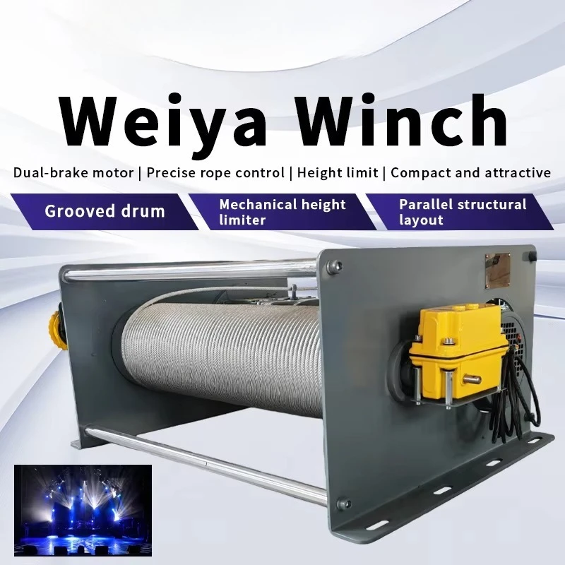 Winch Double Brake Motor Mechanical Height Limiter Compact Aesthetic Design Series Layout Winch