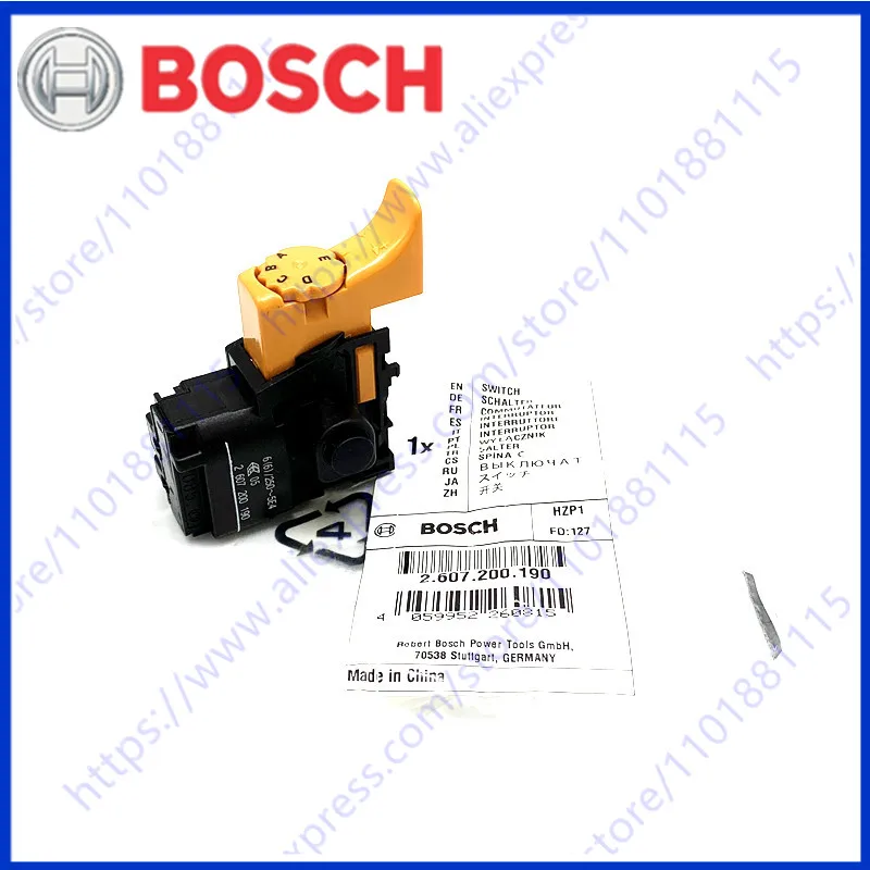 

Переключатель 2607200190 для BOSCH CSB650-2RE CSB680-2RE CSB700-2RE GST80PBE GST85PBE PSB680-2REZ SCHLAGBOHRMASCHINE PSB680-2