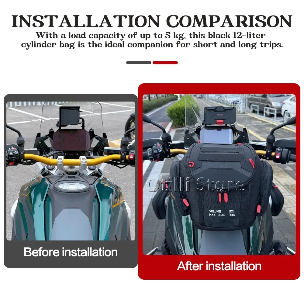 حقيبة خزان الوقود لسيارات BMW R1300GS GS1300 R 1300GS R 1300 GS 2023 2024 2025 دراجة نارية حقيبة مضادة للماء 12L أداة على ظهره المحمولة #3