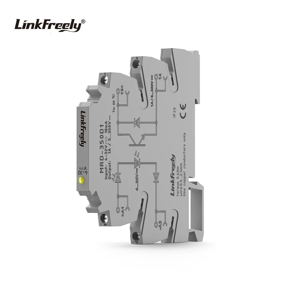 MRD-350D1 High-Voltage DC Solid State Relay Module 350VDC Ultra-Thin High-Frequency High-Speed DIN Rail Mount