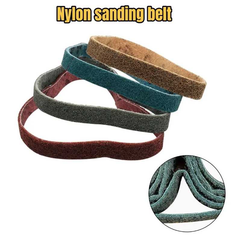High Efficiency Nylon Sanding Belt 533*30 For Superior Abrasion Removal Stainless Steel Metal Striping Deburring Accessory