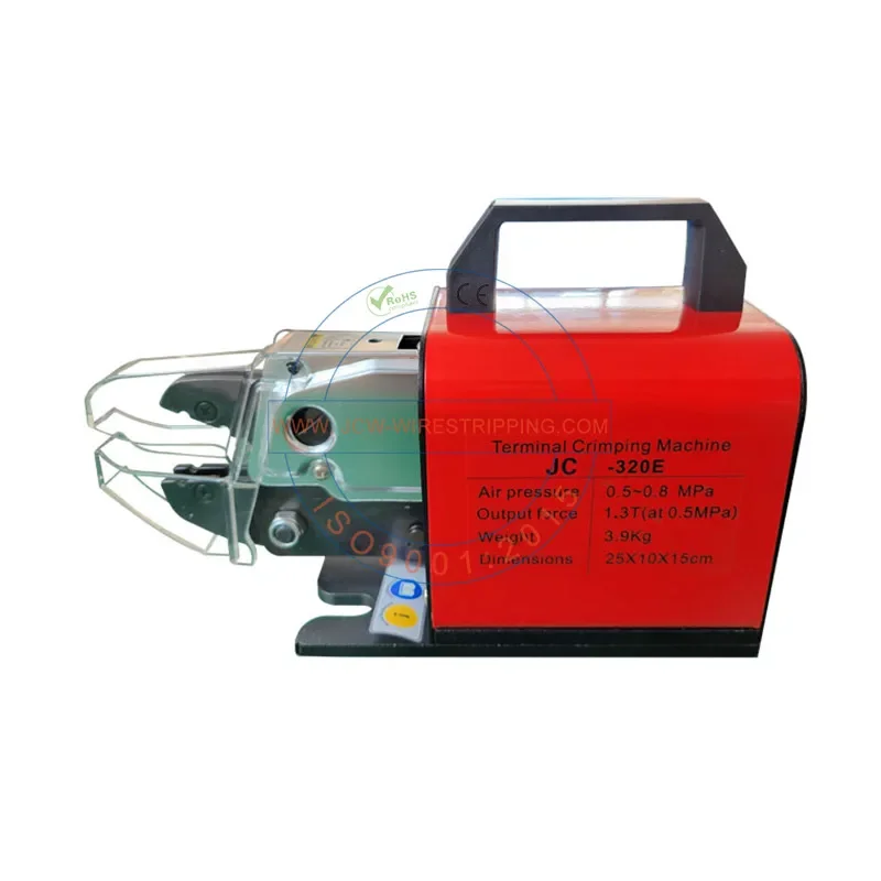 

JCW-320E Pneumatic powered cable terminal crimping machine loose piece connector press machine