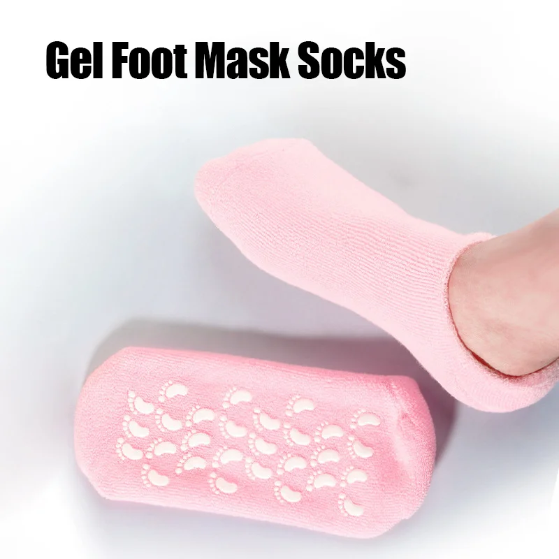 One Pair Gel Sock Socks For Softening Dry Cracked Rough Feet Skins Washable And Reusable Reduce Cracked Skin Socks