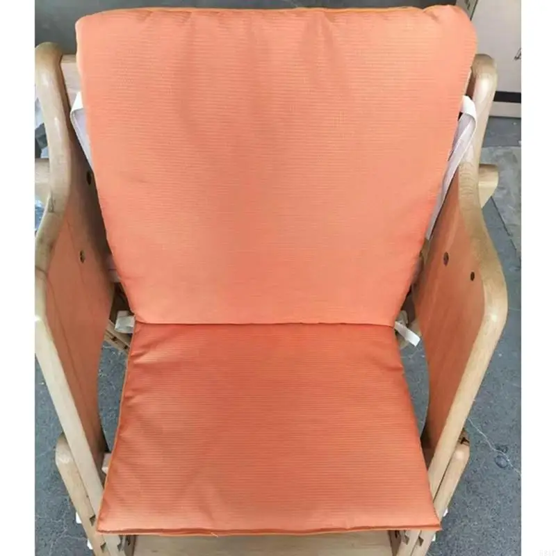 581F وسادة كرسي طعام للأطفال مقاومة للأوساخ وسادة كرسي مرتفع متكاملة سهلة العناية بمسند الظهر وسادة للرضع والأطفال الصغار #4