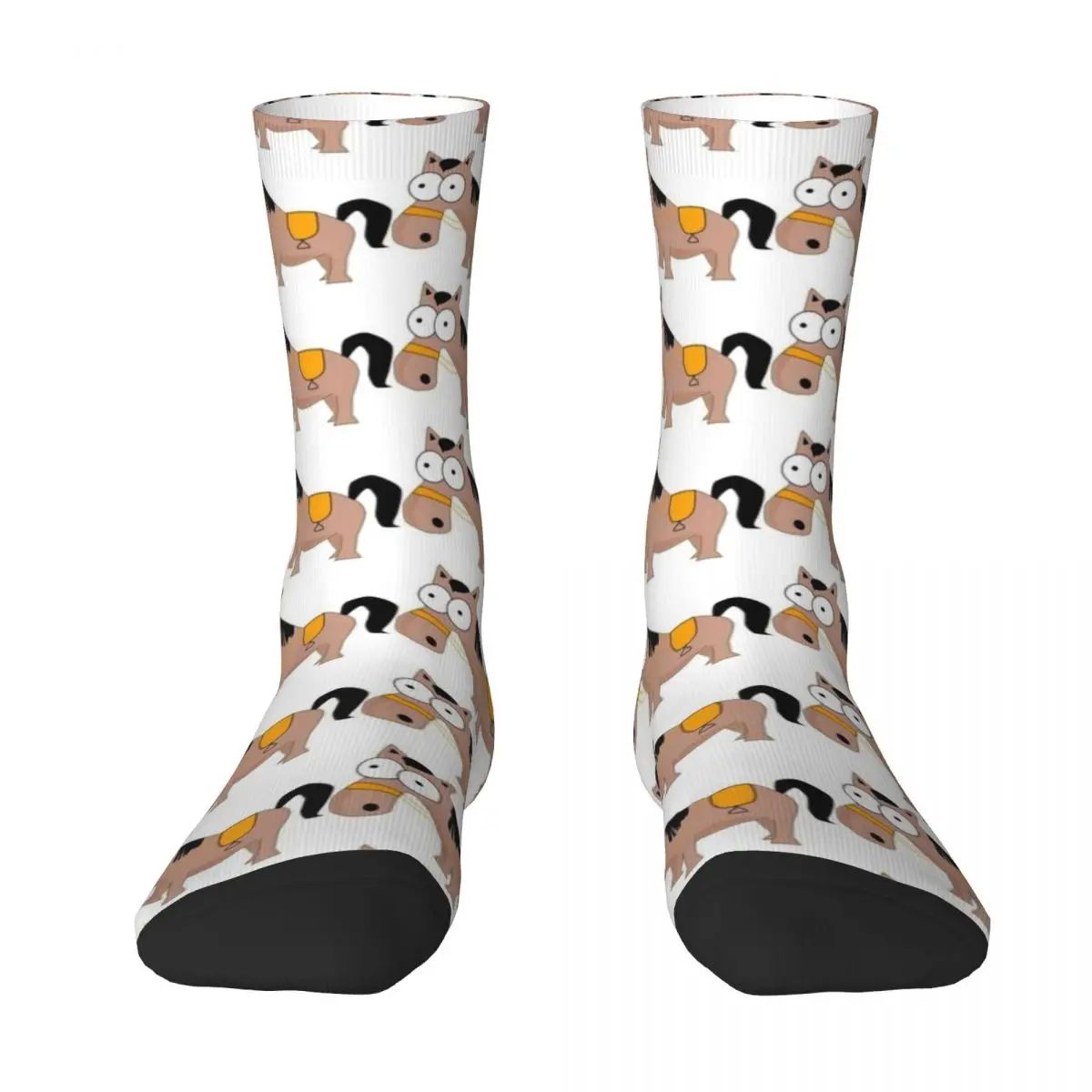 

Funny Horse Socks cartoon heated Running funny sock Socks For Women Men's