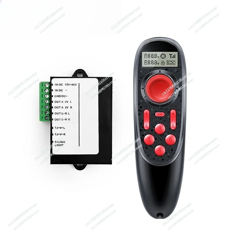 Remote control joystick with 2WD throttle signal converter is suitable for double drive four drive electric trolley trolley