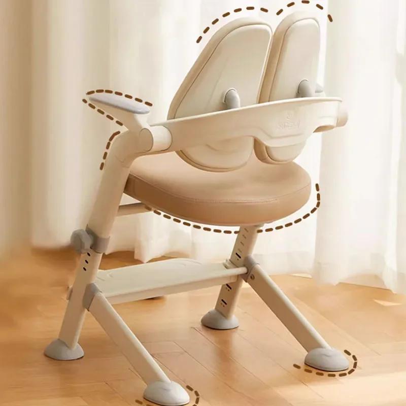 Eating Kids Safety Seats Comfortable Stool Girl Study Furniture School Children Room Growing Silla Infantil Designer Chairs JGY