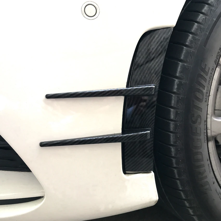 M93K-Car Carbon Fiber Front Bumper Spoiler Flank Wind Knife For Mercedes Benz A Class A180 A200 A220 W177