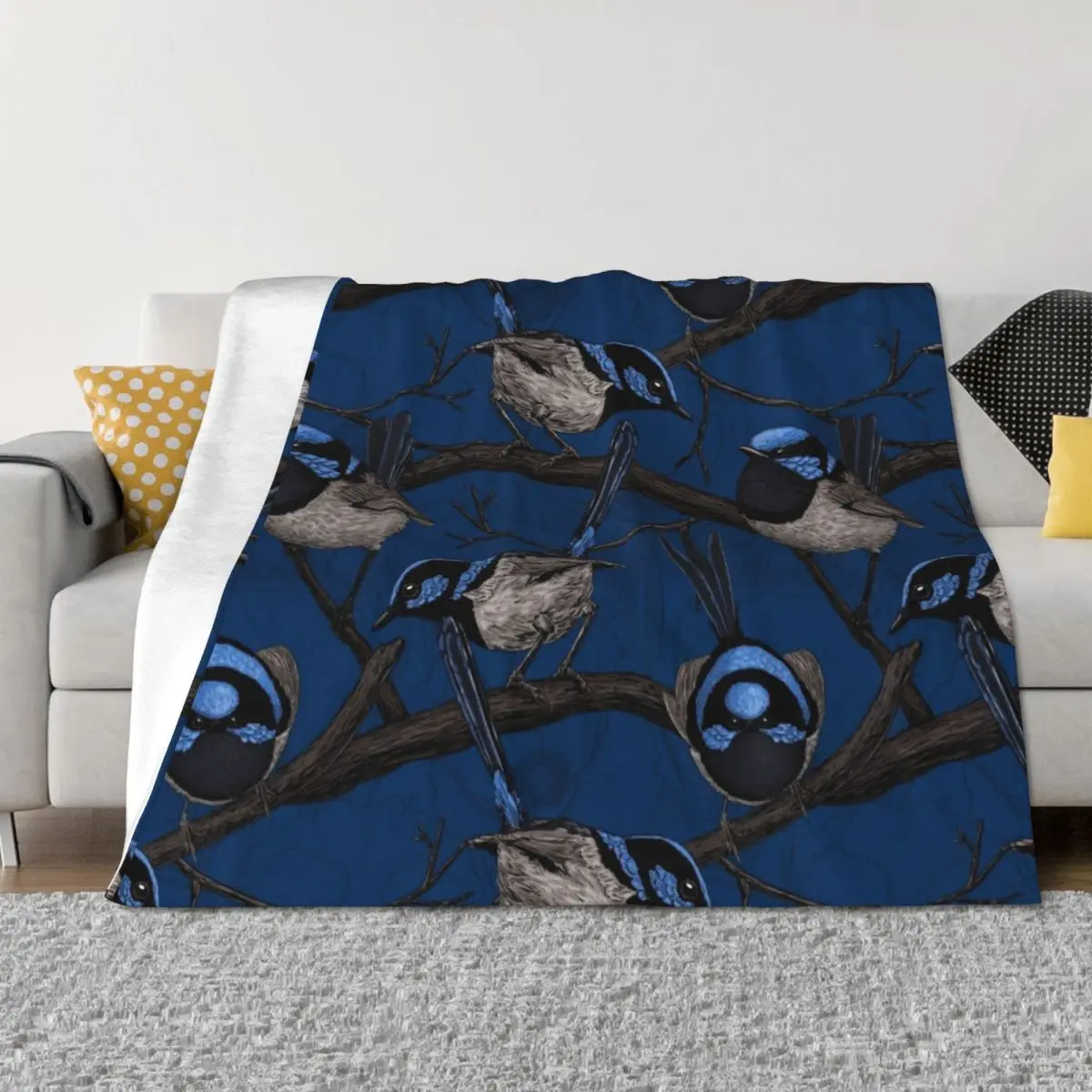 

Night fairy wrens Throw Blanket for babies Luxury Thicken manga Vintage Blankets