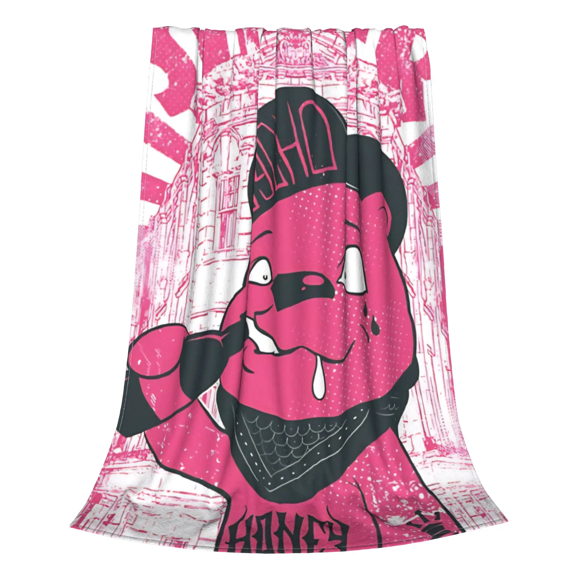 1PC Home Cute Room Decor Cute Jelly Bear Character Blanket Throw Blanket Gummy Bear Novelty Warm Blanket All Season