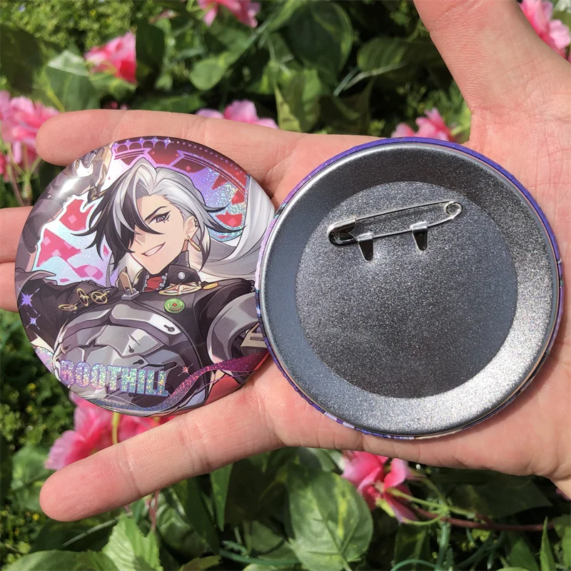 Honkai: Star Rail Acheron Boothill Gallagher Cosplay Badge Pin Game Anime Tinplate Brooch Accessories Prop