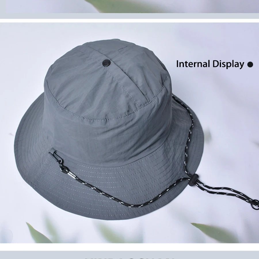 Cappello A Secchiello Impermeabile E UV - Pieghevole Leggero Con Sottogola - Unisex Per Escursionismo, Pesca E Spiaggia - MOODKEY