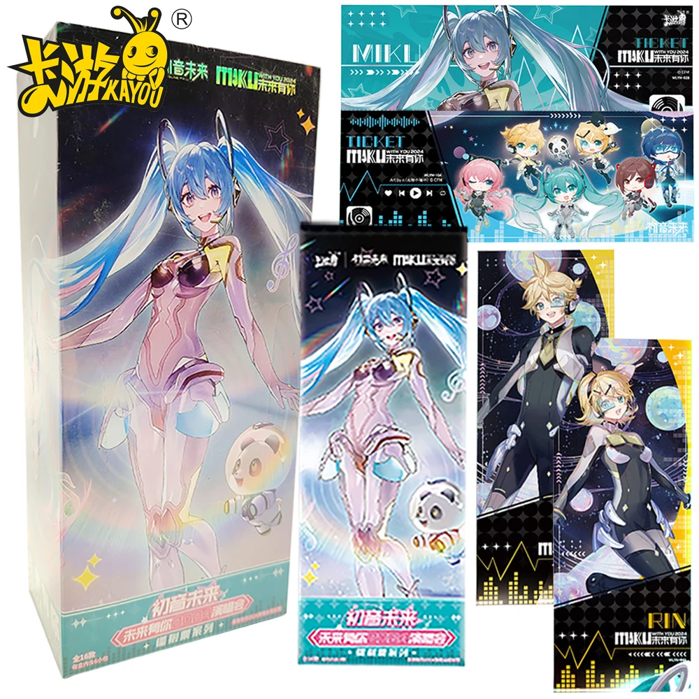 

Genuine Kayou Hatsune Miku Collection Creative Laser Ticket Stub Card Popular Virtual Idol Star Family Limited Card Kid's Gifts