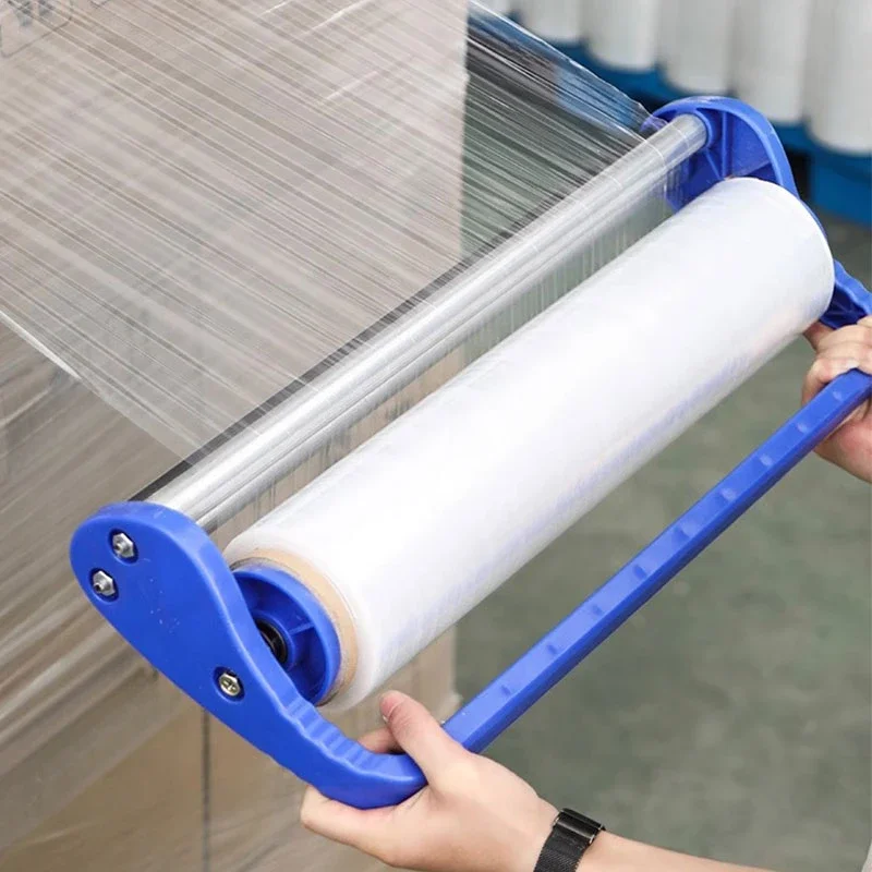 Wrapping Film Packaging Machine Manual Metal Cuttable Membrane Puller Hand Perimembrane Handle Support Pack Cling Film Packing