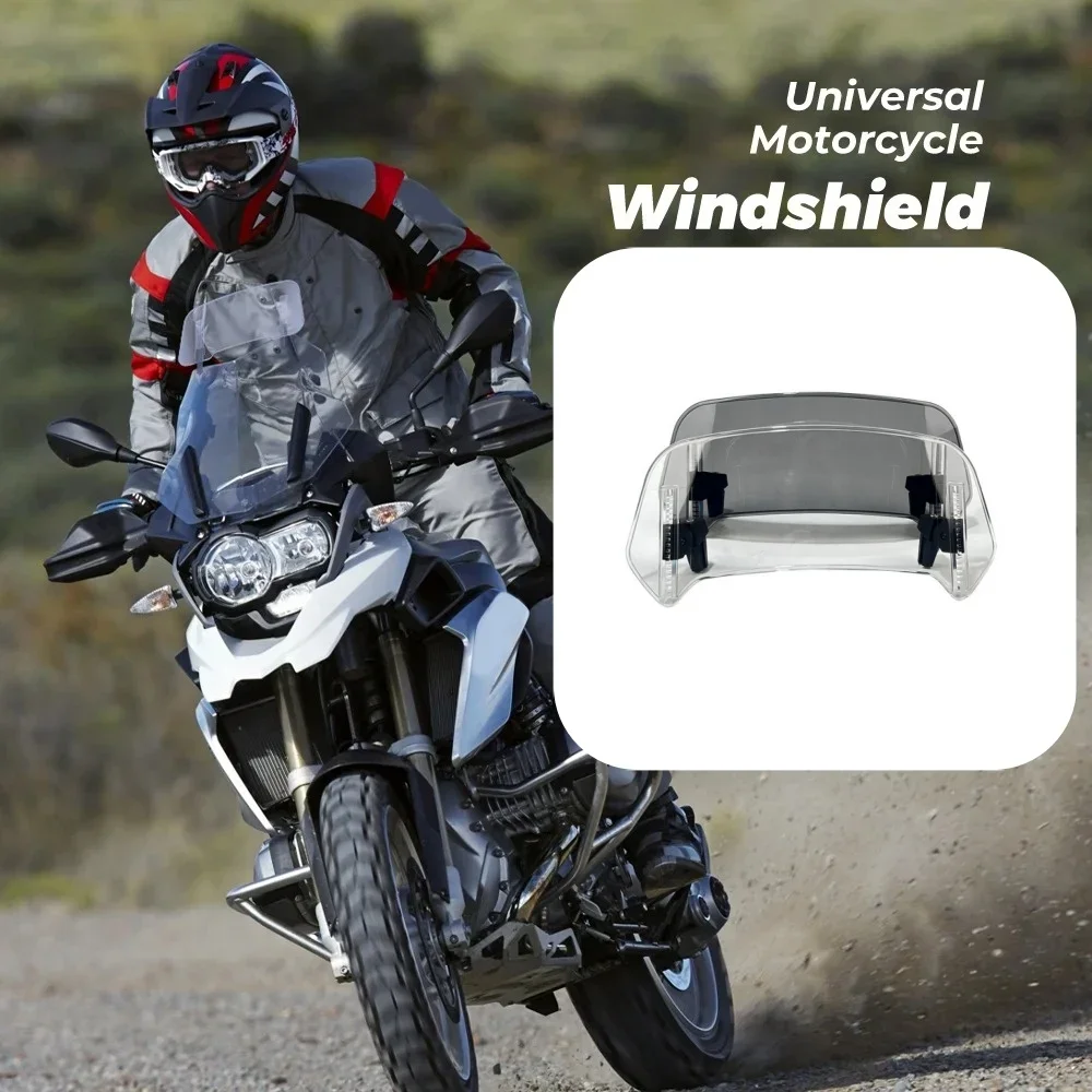 Motorcycle Windshield Extension Universal Windscreen For BMW R1250GS For Honda For Suzuki Heighten bmw s1000rr  cbr 1000rr 2004