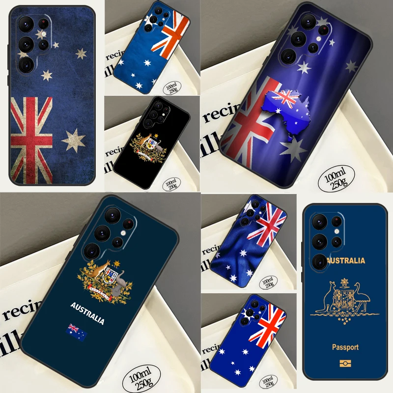 Australia Flag Case For Samsung Galaxy S21 S20 FE S8 S9 S10 Note 10 Plus Note 20 S22 S23 Ultra Back Cover