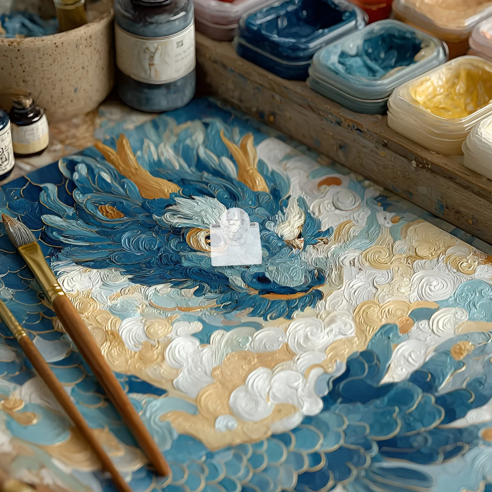 

2Pcs Grinding Pestle for Painting Acrylic Muller Professional Grade Tool for Art Students and Artists Smooth Textures