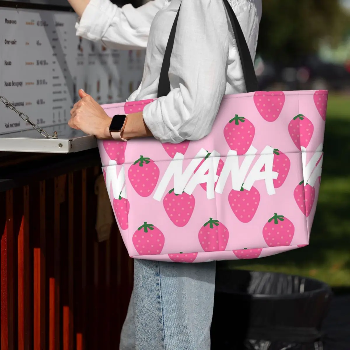 Nana Anime Beach Tote Bag Sport Gym Yoga Duffle Large Tote Bag Women Travel Bag Fitness bag
