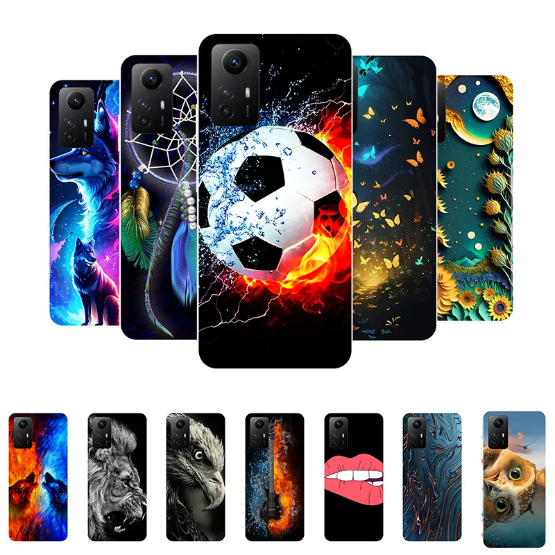 

For Redmi Note 12S 4G Case Football Soft Silicone Back Cases For Xiaomi Redmi Note 12S 12 S Phone Cover Note12S etui Funda