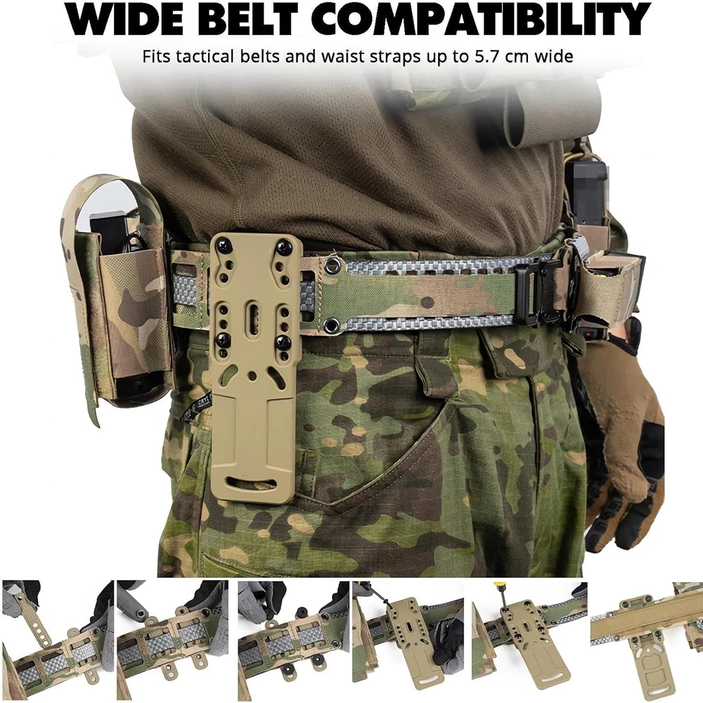 Gen2 Metal Modular Holster Adapter Quick Release Drop Leg Extension Plate for Universal Gun Holster