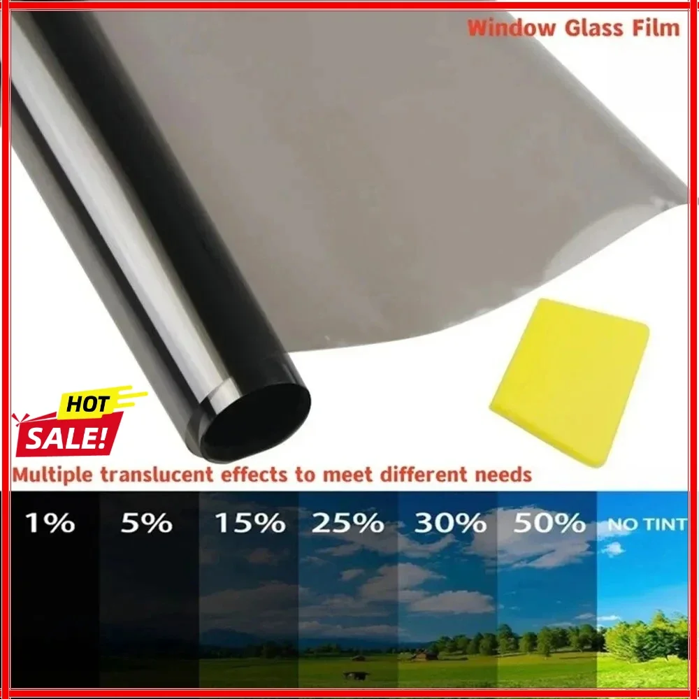 

3Mx50CM VLT Black Car & Home Window Tint Film - UV & Solar Protector, Pearl Cotton Stick