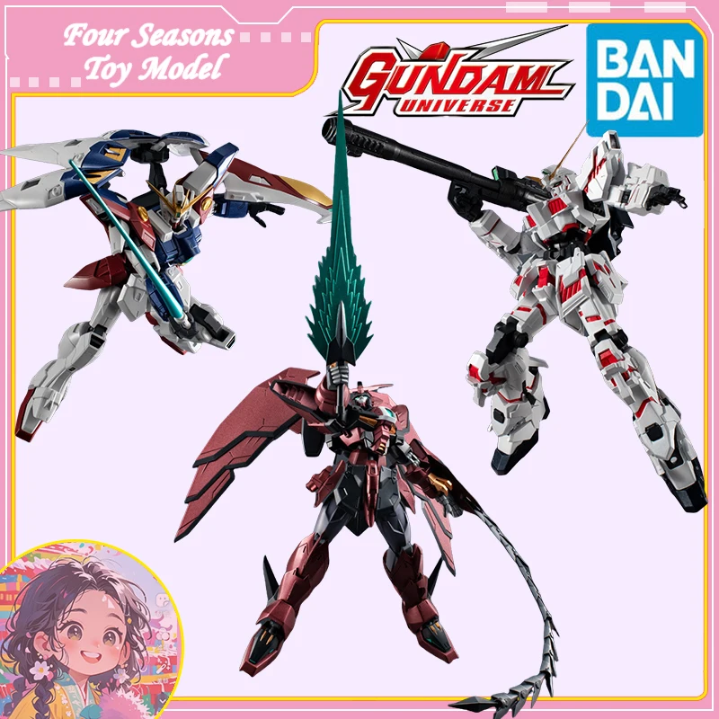 

Fast Shipping Bandai Anime GU Epyon Wing Gundam Zero RX-0 Unicorn GUNDAM New Edition Original Model Toys Action Figure Children