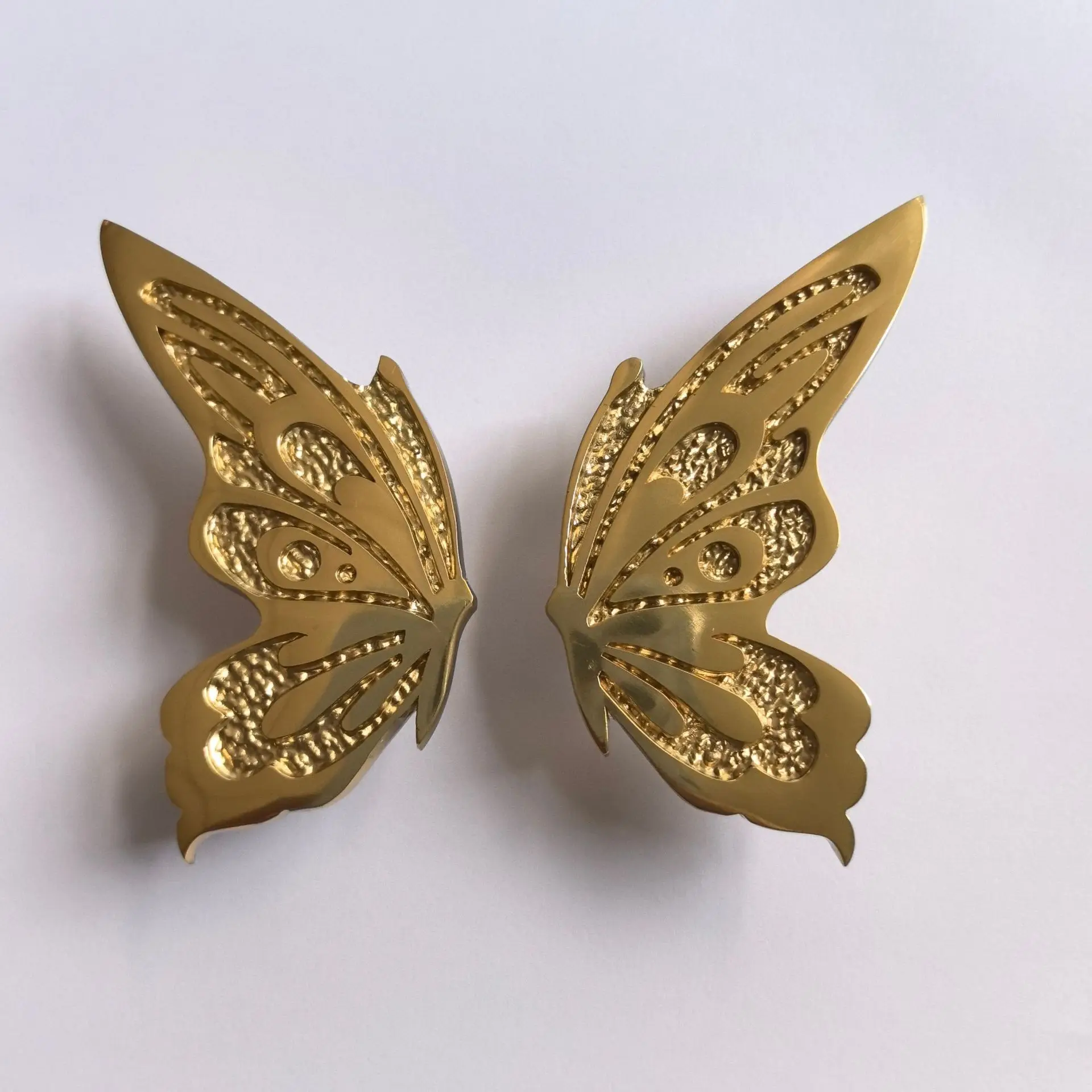Creative Butterfly Knob Brass Cabinet Door Handle Dresser Drawer Knob Kitchen Drawer Handles Decorative Furniture Knobs