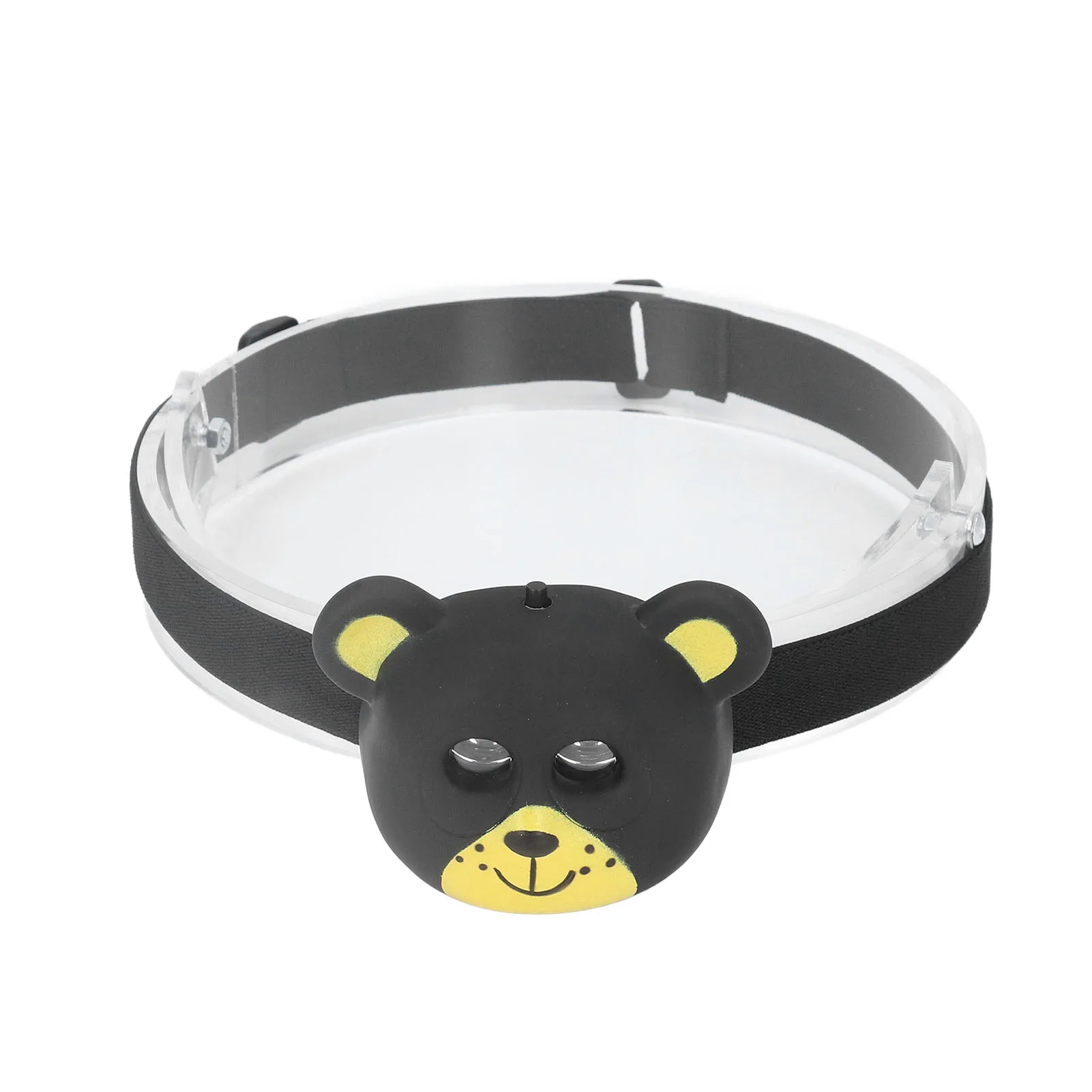 

Kids Head Light Lightweight Toxic Cartoon Bear 2 Modes Animal Headlamp Button for Children for Roller Skating