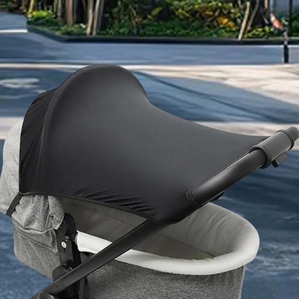 

Extended Baby Stroller Sunshade Cover Sunscreen Lightweight Baby Pram Canopy Waterproof Anti-UV Pushchair Visor Travel