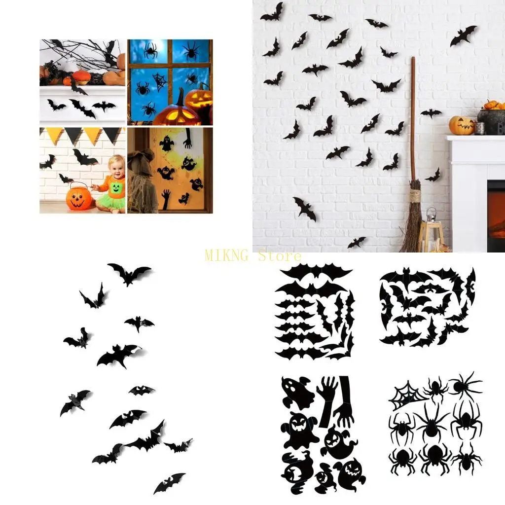 Simulation Bat Wall Decorations Stickers for Halloween Wall Decoration best sale