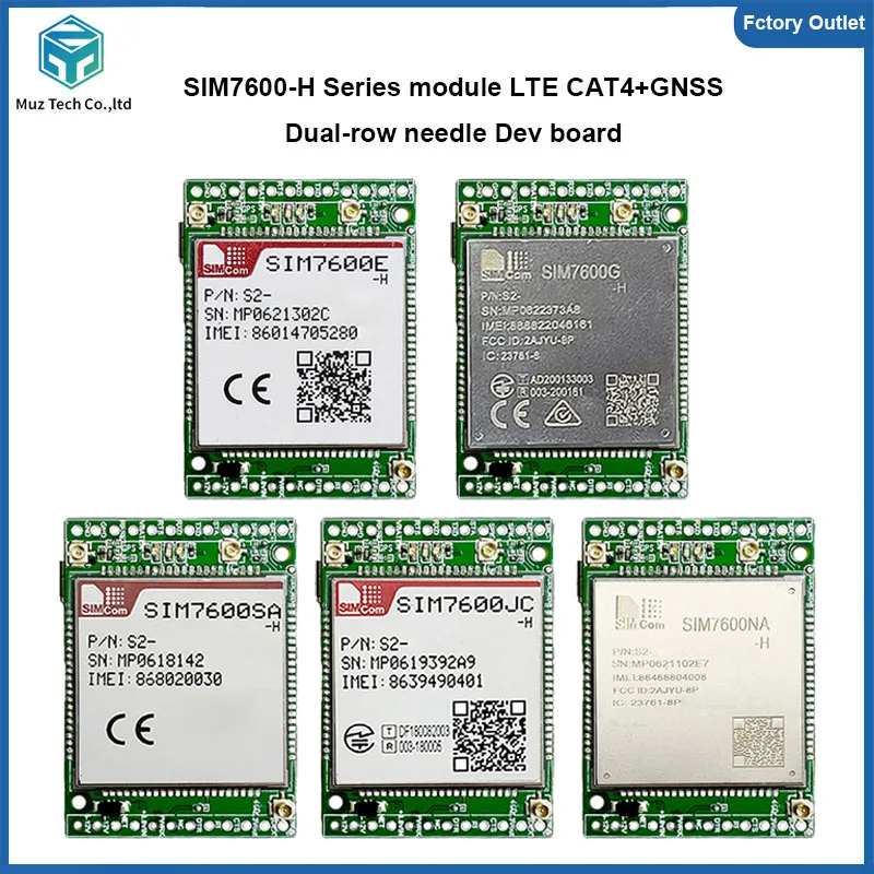 SIM7600E-H SIM7600G-H SIM7600SA-H SIM7600JC-H SIM7600NA-H Core Board Development LTE CAT4 Module 4G+Voice+GNSS Breakout Kit