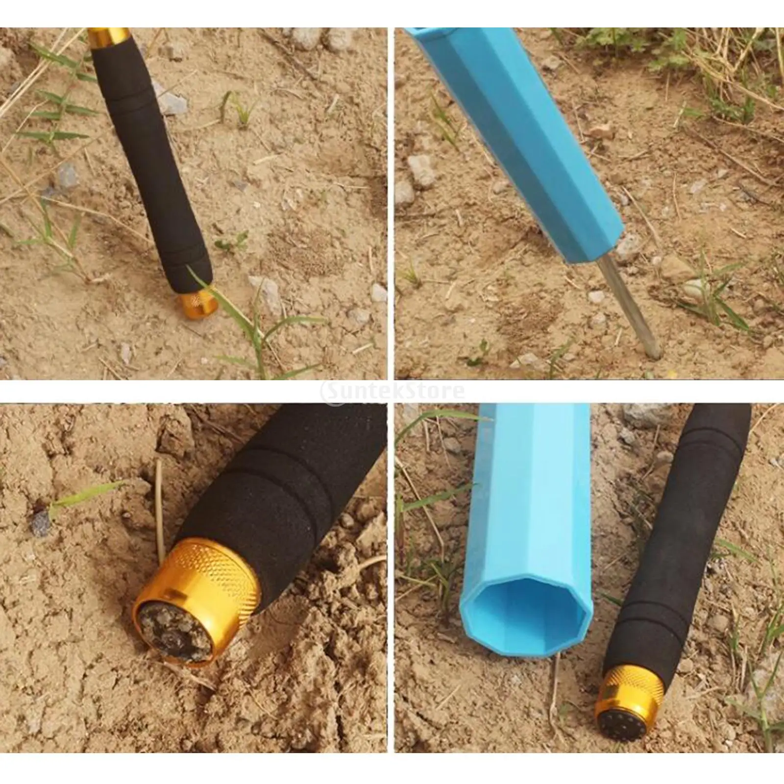Fishing Rod Holder PVC Thickened Telescopic Fishing Rod Bracket Fishing Rod Dual Purpose Bracket Fishing Ground Support Stand