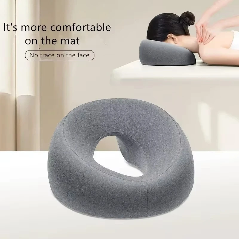 Face Down Pillow Desk Nap Pillow Prone Resting Comfort Memory Foam Ergonomics Home Massage Headrest for Beauty Salon